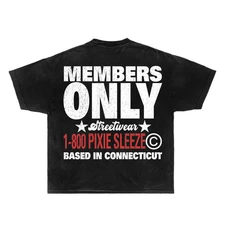 PXS MEMBERS ONLY TEE Boxy Vintage Shirt Graphic Tee Streetwear Y2K