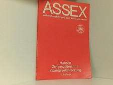 Zivilprozessrecht II: Zwangsvollstreckung (Assex) Hansen, Knut: