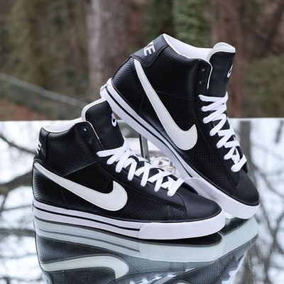 Nike Sweet Classic High Black White 2009 Men s Size 9.5 Custom 354701-011