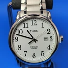 Vintage 2015 Timex Easy Reader Date 38mm Men's Quartz Dress Watch Stretch Band