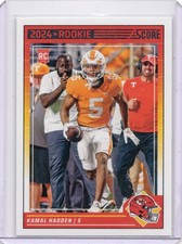 2024 Score - Rookies Kamal Hadden #378 (RC) Kansas City Chiefs