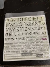 CTMH Close To My Heart Stamp Set D1303 Classmate Alphabet Letters And Numbers