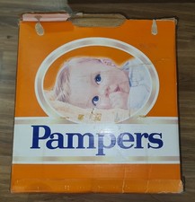 Vintage 80s SUPER PAMPERS 54diapers in original box 13-22lbs/6-10kg SEALED