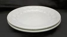 2 Antique Ironstone 9 Dinner Plates W E Corn Wheat Pattern 1860 s