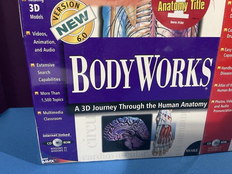 SEALED BodyWorks 6.0 & Mosbys Medical Encyclopedia 1997 Learning Company Vintage - Image 3 of 4