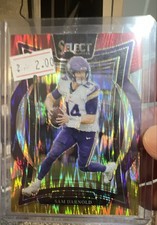 2024 Panini Select - Concourse Sam Darnold #92 Red & Yellow Shock Prizm