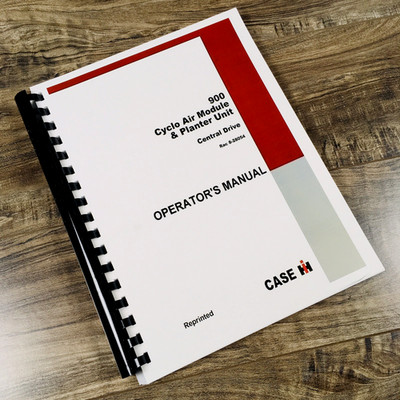 Case IH 900 Cyclo Air Module Planter Unit Operators Manual Owners Central Drive