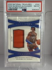 Panini National Treasures Treasured Threads Shai Gilgeous-Alexander #TD-GAC /99…