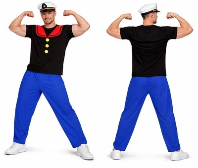 Erwachsene Spinat essen 20er Jahre Strongman Retro Matrose Kostüm