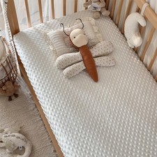 La Sheer Baby Plush Crib Sheets for Boys Girls Luxury Ultra Soft Fluffy Crib ...