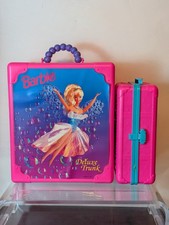 VINTAGE 1995 Mattel BARBIE DELUXE DOLL Storage Trunk Travel Case
