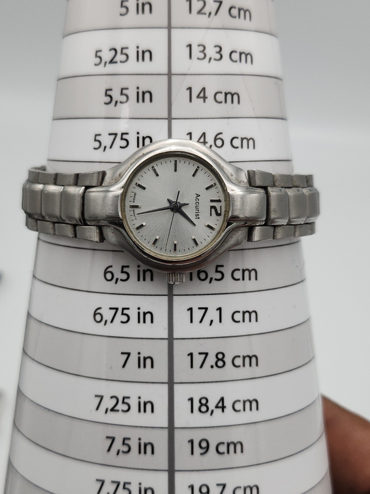 Accurist Ladies Quartz White Dial Stainless Steel Silver Bracelet Watch LB074 image 9
