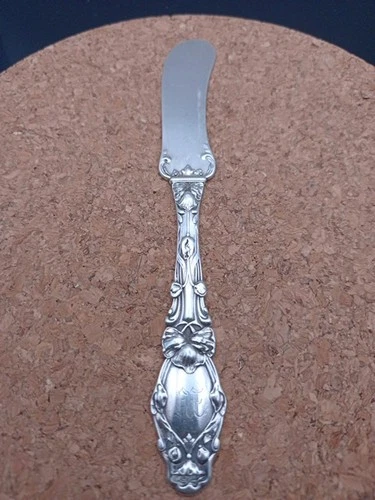 Gorham Sterling Silver Butter Knife Virginiana Victorian Monogram 6 Inches