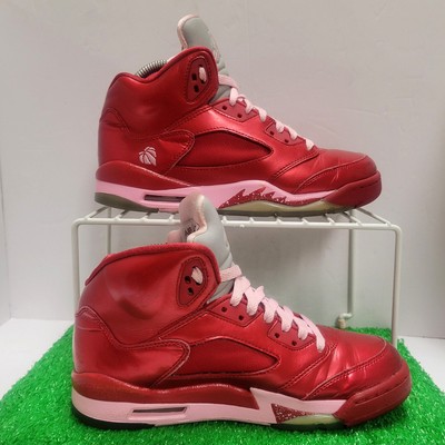 Air Jordan 5 V Retro (GS) Valentines Day RED Grape Fire Red Pink