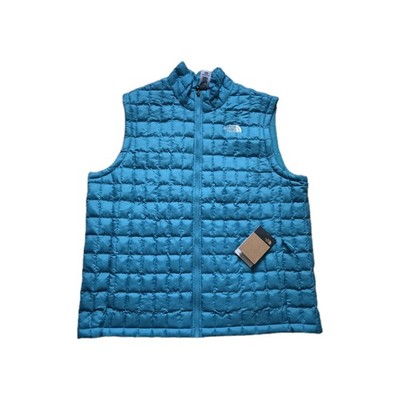 The North Face Men's Thermoball Eco Vest Quilted Alkaline Blue XXL NWT Insulated