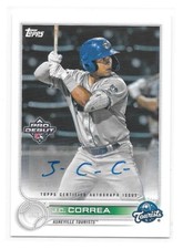 2022 Topps Pro DeBut  J.C. CORREA  Auto AUTOGRAPH - ASHVILLE TOURISTS - #PD-66