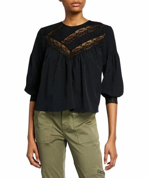 Joie black deals lace top