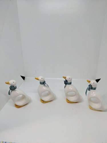 Juego de 4 anillos de servilleta de pato Ron Gordon 1983 - Imagen 5 de 6