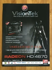 2008 VisionTek Radeon HD 4670 Graphics Card Print Ad/Poster Velvet Assassin Art