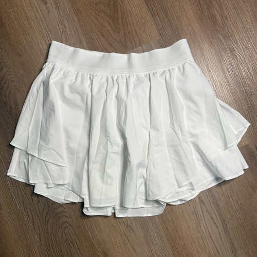 Gonna alta Lululemon Court Rival taglia 8 alta bianca skort tennis attiva - Foto 4 di 11