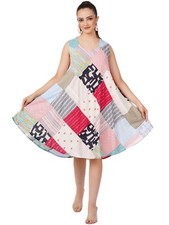 Women Fashion patchwork dress Sleeveless - Pack of 10 Wevez Dresses