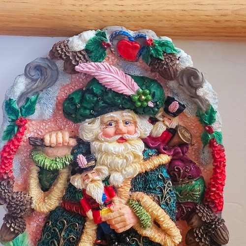 Vintage 1996 Possible Dreams Celtic Santa Crinkle Claus Plaque 659305 - Picture 2 of 10
