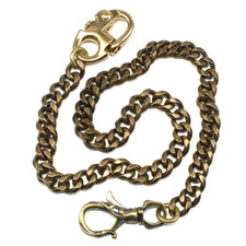 Heavy Duty Brass Vintage Wallet Chain Bag Chains Brass Fob Pants Chain Key Chain