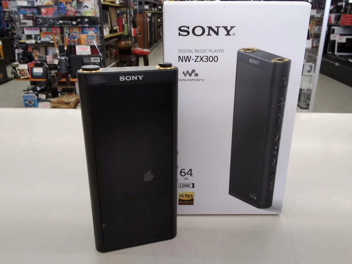Sony NW-ZX300 Walkman 64GB Digital Hi-Res Audio Music Player Black with box used