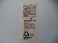 advertising Pubblicità 1957 CARNE SIMMENTHAL e RISTORANTE BIFFI MILANO