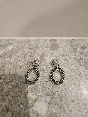 Brighton Rhinestone Townsend Circle Earrings - Picture 3 of 6