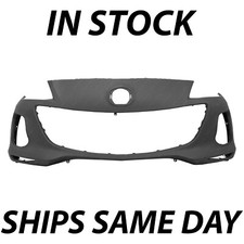 New Primered Front Bumper Cover Fascia For 2012 2013 Mazda 3 Sedanhatch 12 13
