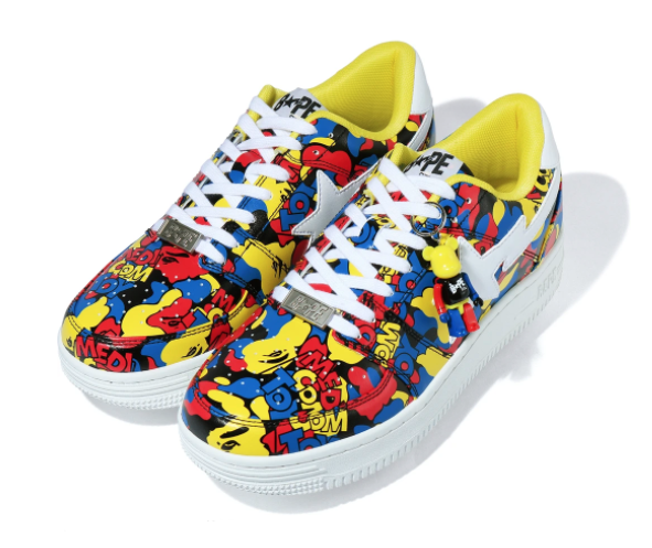 BAPE STA Low A Bathing Ape Men S 10 Medicom Camo 70% Be@rbrick 