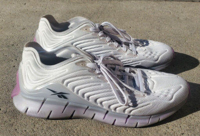 REEBOK ZIG KINETICA UNDERSOUNDS HOUSTON PORCELAIN COLD GREY GRAPE PUNCH SIZE 12