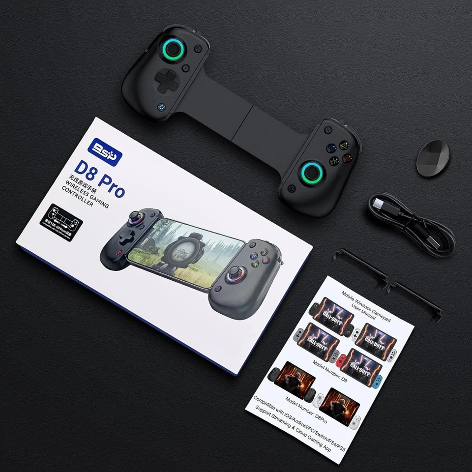 Tablet Phone Controller BSP D8 PRO Wireless Bluetooth Switch PC PS4  IOS Android - Image 2 of 4