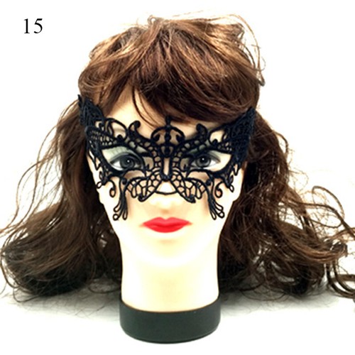 Feather Lace Masquerade Eye Mask Venetian Party Ball Carnival Party Fancy Dress - Picture 45 of 76