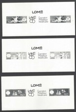 Senegal 641-44 1985 Philexafrica miniature sheet pairs/labels photographic proof