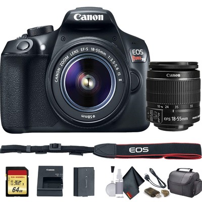 Canon EOS Rebel T6 DSLR Camera with 18-55mm Lens (1159C003) - Starter Bundle