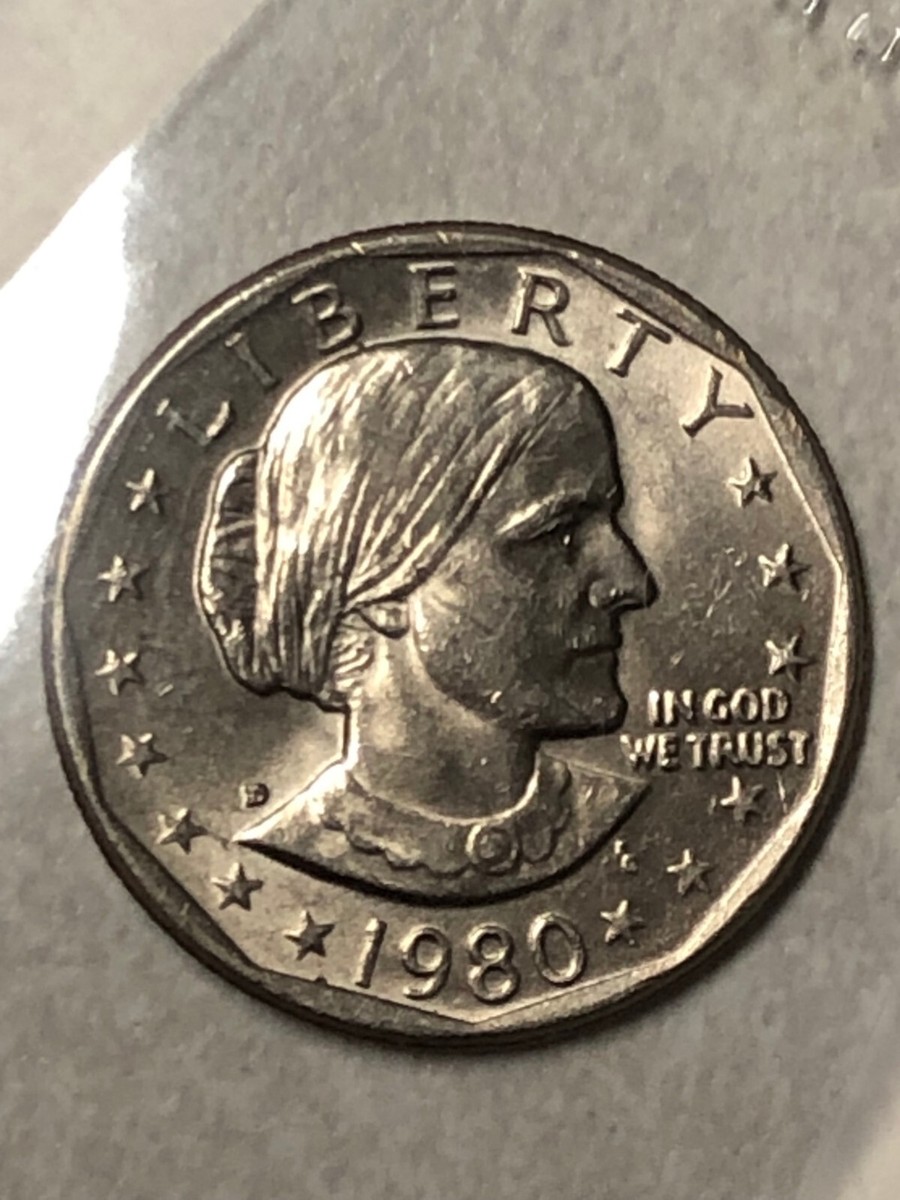 1980 D mint Susan B Anthony US Dollar Coin Error Narrow Rim | eBay