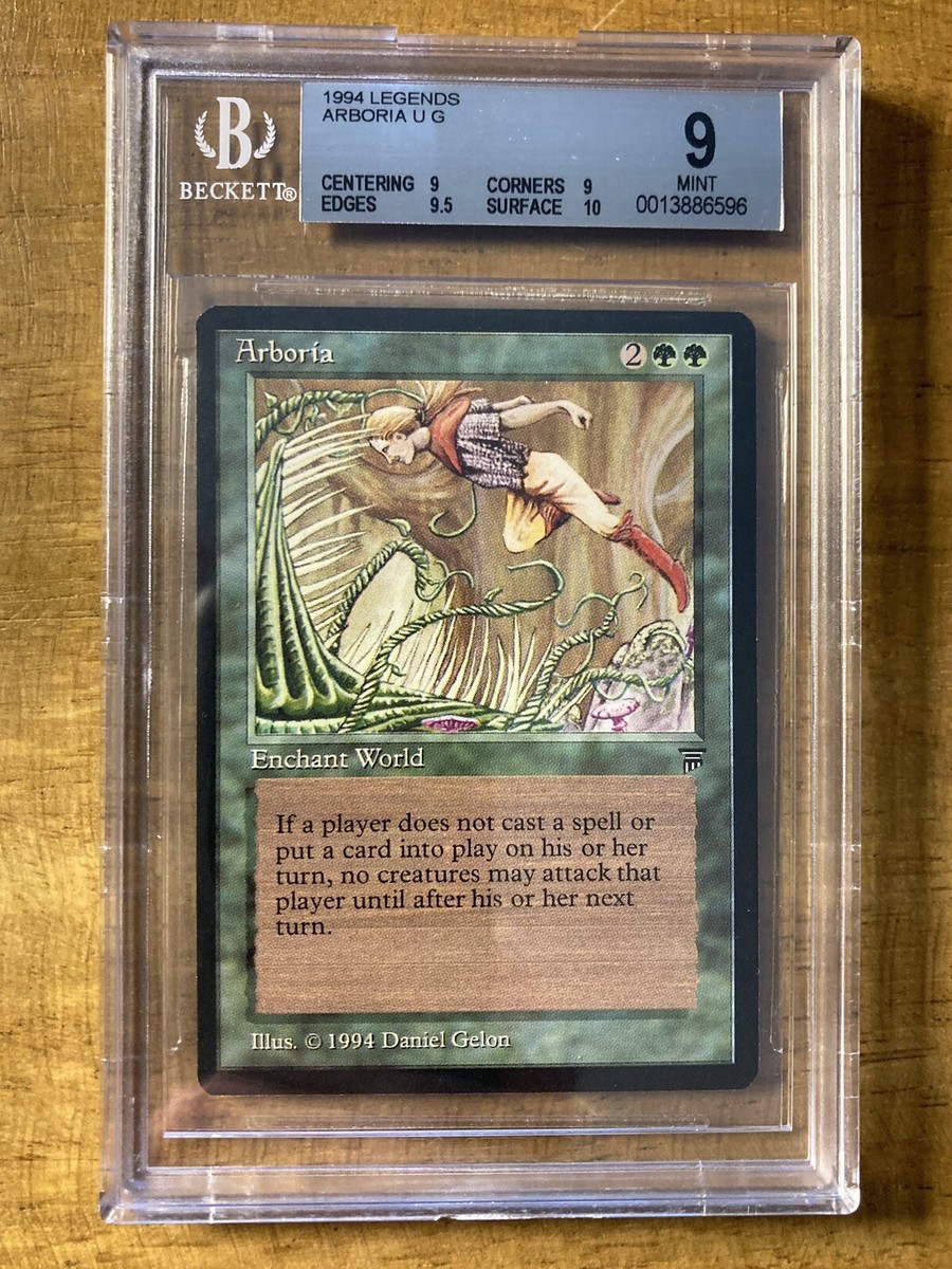 MTG✨ARBORIA✨Legends BGS Quad 9's++ w/10 MINT UNCOMMON