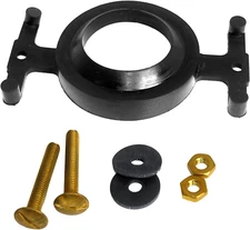 LASCO 04-3817 Eljer Tank to Bowl Bolt Set with Gasket, Solid Brass