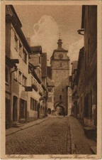 Old postcard postcard Rothenburg-Georgengasse u.Weisser Turms GERMANY (1075793)