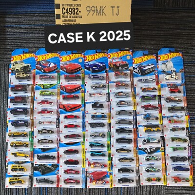 HOT WHEELS MAINLINE CASE K 2025 - CHOOSE MODEL FROM OPTION