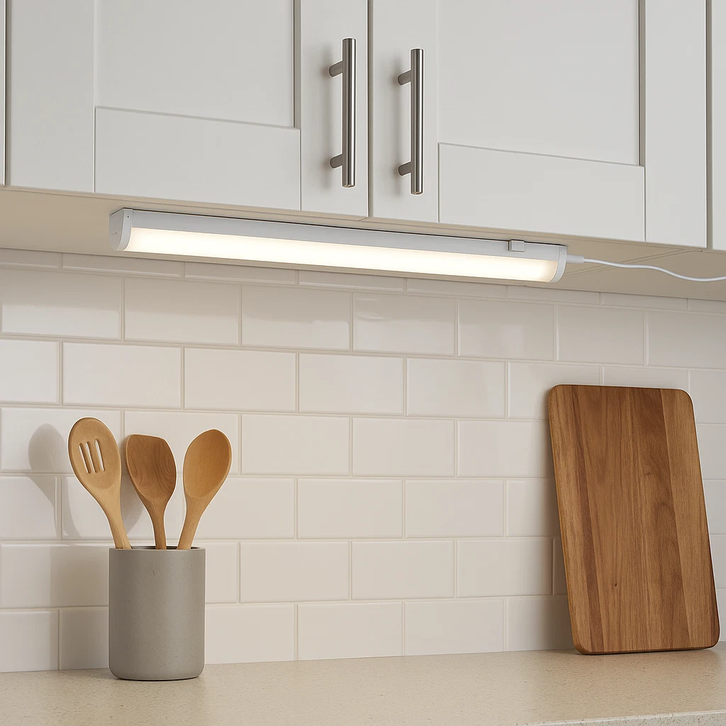 LED VINCULABLE COCINA DEBAJO DEL ARMARIO ARMARIO TIRA LUCES ENLACE BLANCO FRÍO CÁLIDO