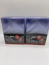 Ultra Pro 3X4 Super Thick Toploaders 130pt Point 2 Packs of 10 WITH SLEEVES