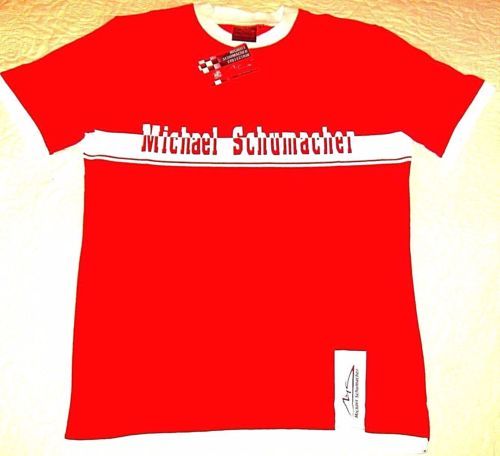 CAMISETA MICHAEL SCHUMACHER CON LETRAS Y LOGOTIPO ROJO/BLANCO TALLA M- MEDIANA, NUEVA - Imagen 7 de 12
