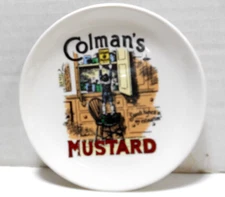Vtg Colman's Mustard Lord Nelson Pottery 4" Pin Trinket Dish Advertising