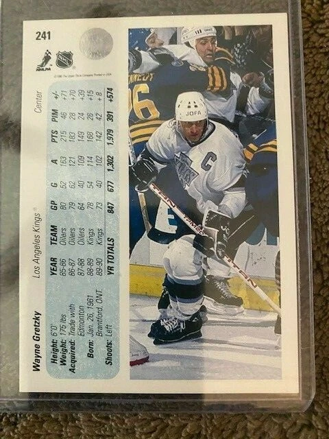 Wayne Gretzky 90-91 Upper Deck 241 Promo Card