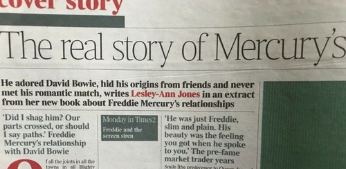 FREDDIE MERCURY ~ Times Saturday Review David Bowie Salvator Mundi DAISY HAGGARD - Picture 4 of 4