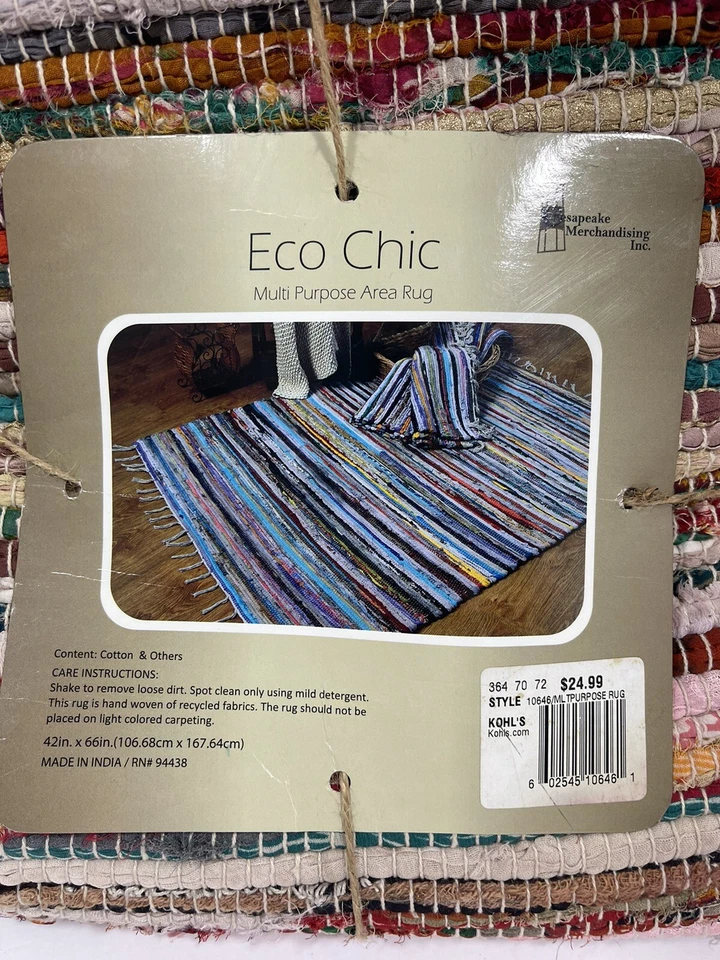 Alfombra multiusos Chesapeake Merchandising Inc Eco Chic nueva en paquete Foto 2 de 4