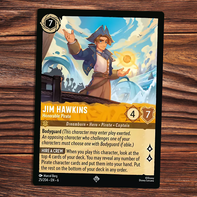 Jim Hawkins - Honorable Pirate - Near Mint - Azurite Sea - Lorcana
